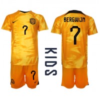 Nizozemska Steven Bergwijn #7 Domaci Dres za djecu SP 2022 Kratak Rukav (+ Kratke hlače)